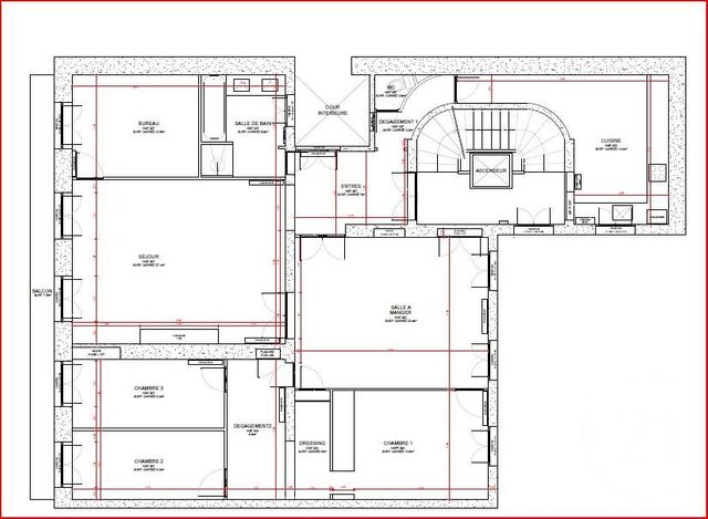Appartement F6 à vendre - 6 pièces - 134.0 m2 - PARIS - 75010 - ILE-DE-FRANCE - Century 21 Magenta La Fayette