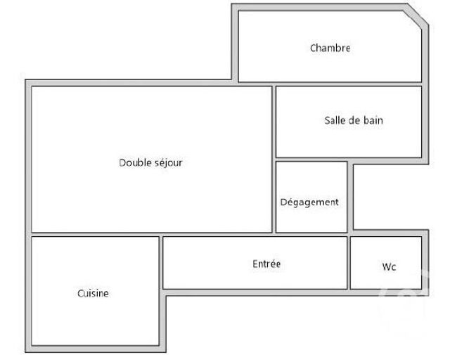 Appartement F2 à vendre - 3 pièces - 54.5 m2 - PARIS - 75010 - ILE-DE-FRANCE - Century 21 Magenta La Fayette